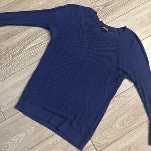 EXPRESS Blue Knitted Top for women size XS used gently